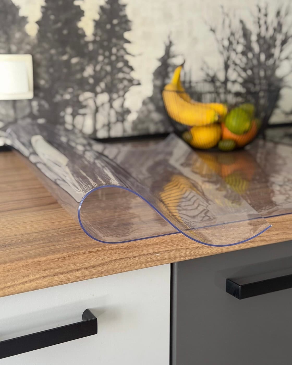 Copritavolo trasparente 80×160 cm in PVC lucido